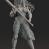 cyberpunk wolf girl 3d print - Image 2