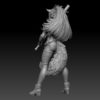 cyberpunk wolf girl 3d print - Image 7