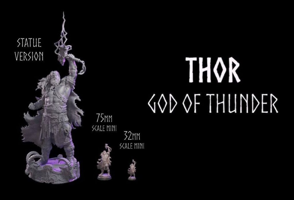 Thor statue 3d printing stl files - Stl3dprinter