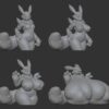 Renamon digimon 3d print stl files - Image 3