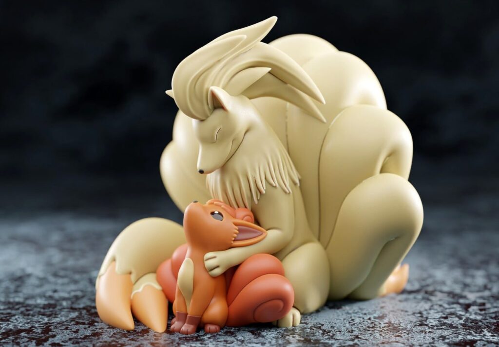 Vulpix & Ninetales Black Hoodie